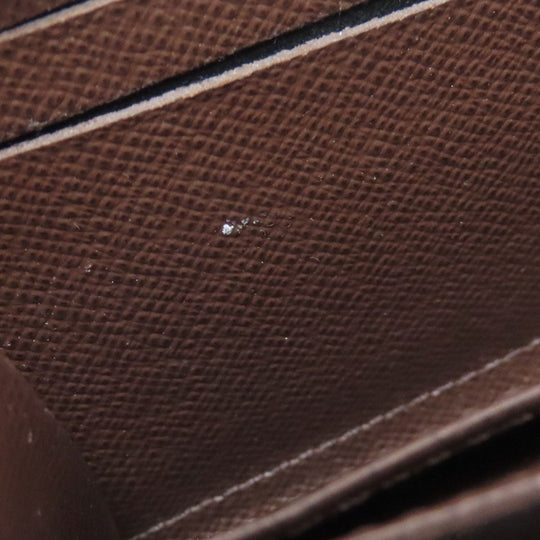 LOUIS VUITTON Coin case N63070 Damier canvas Brown Zippy coin purse Women(Unisex) Used Authentic