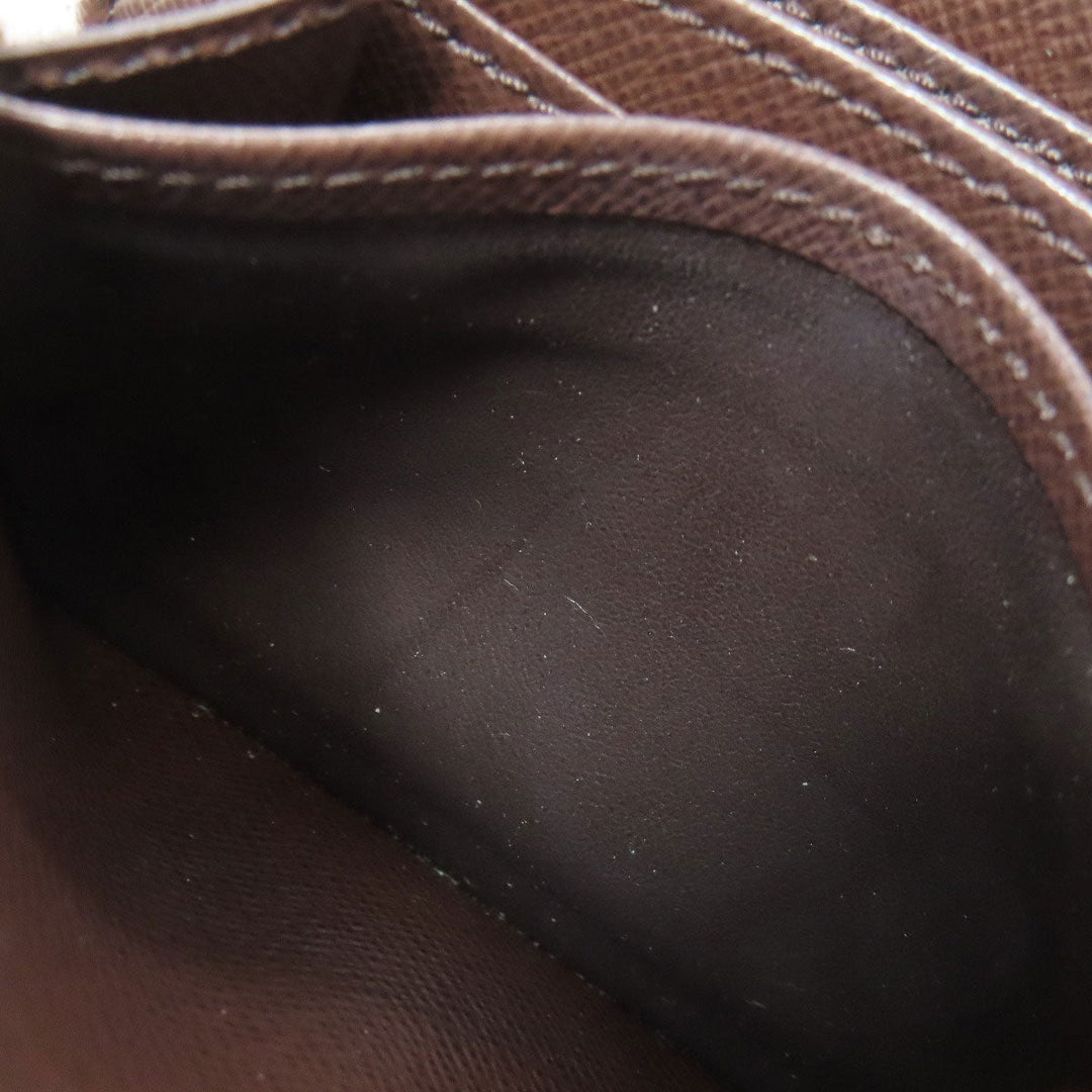 LOUIS VUITTON Coin case N63070 Damier canvas Brown Zippy coin purse Women(Unisex) Used Authentic