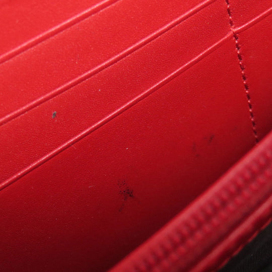 GUCCI Long Wallet Purse 476084 leather Red Sylvie Continental Women Used Authentic