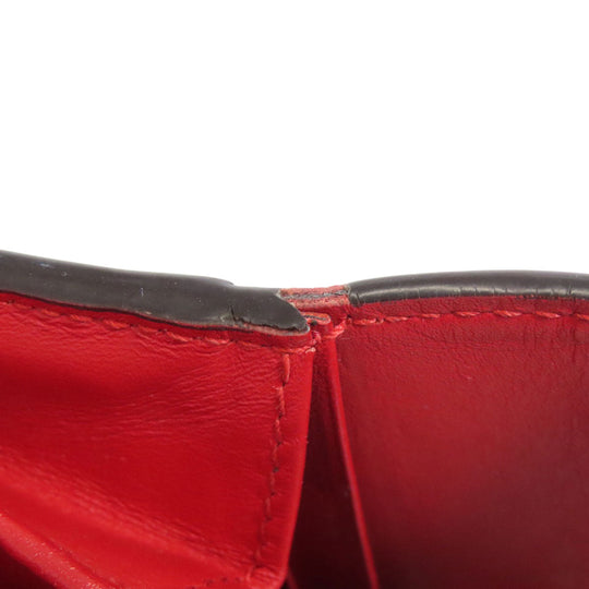 GUCCI Long Wallet Purse 476084 leather Red Sylvie Continental Women Used Authentic