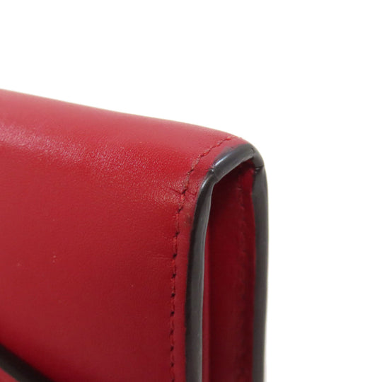 GUCCI Long Wallet Purse 476084 leather Red Sylvie Continental Women Used Authentic