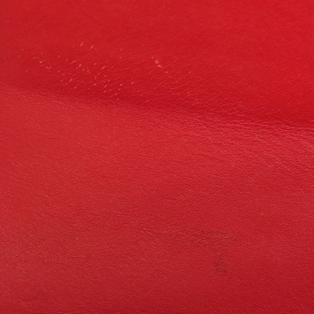 GUCCI Long Wallet Purse 476084 leather Red Sylvie Continental Women Used Authentic