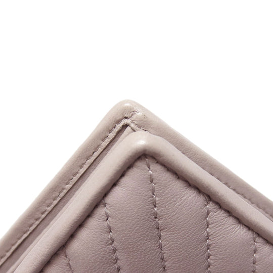 PRADA Bifold Wallet 1MV204 leather beige logoMetal