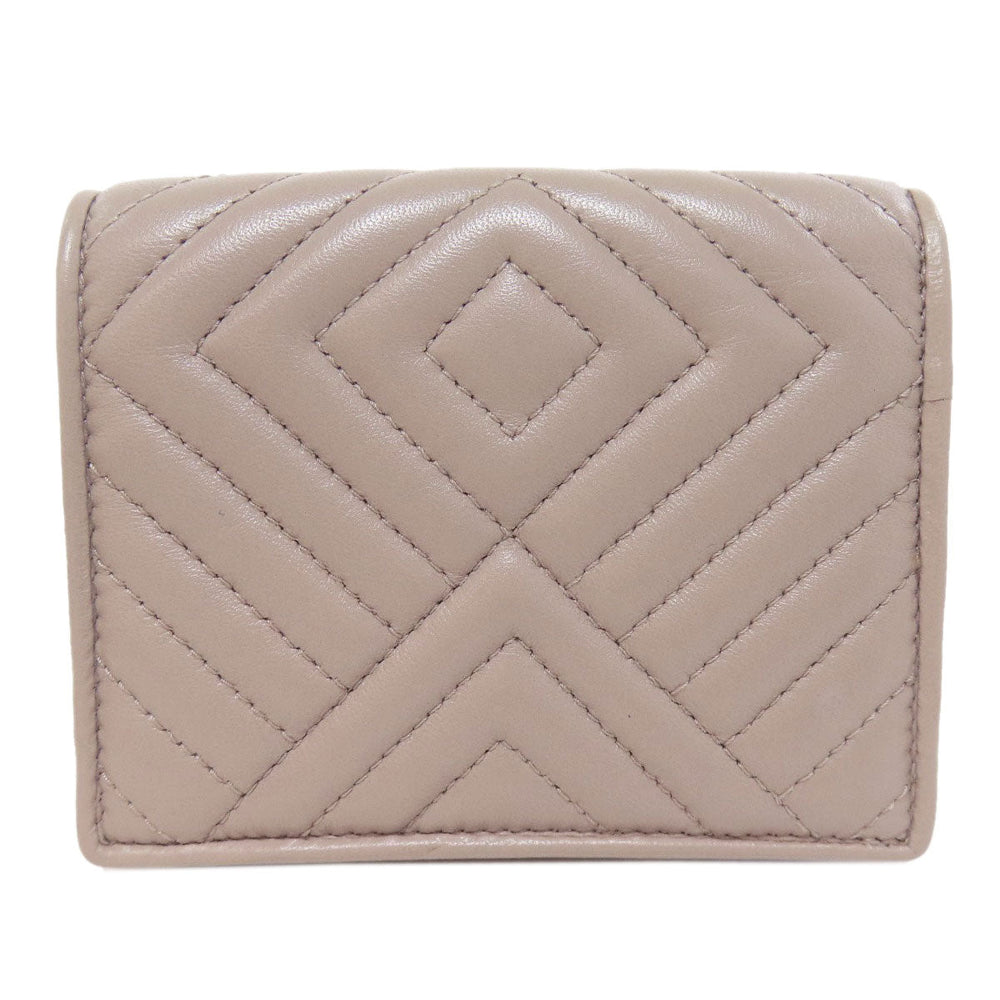 PRADA Bifold Wallet 1MV204 leather beige logoMetal