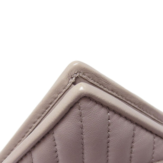 PRADA Bifold Wallet 1MV204 leather beige logoMetal