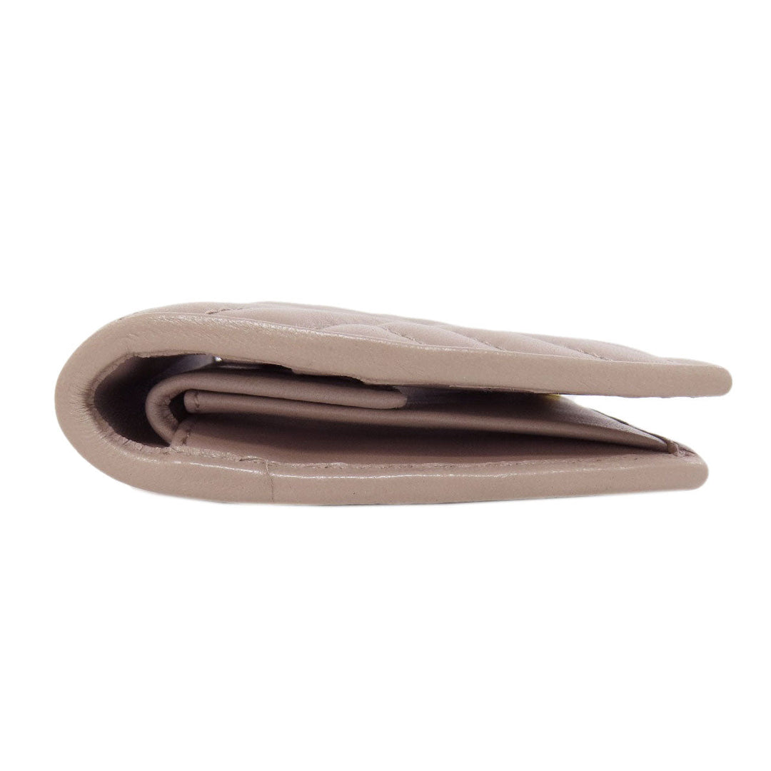 PRADA Bifold Wallet 1MV204 leather beige logoMetal