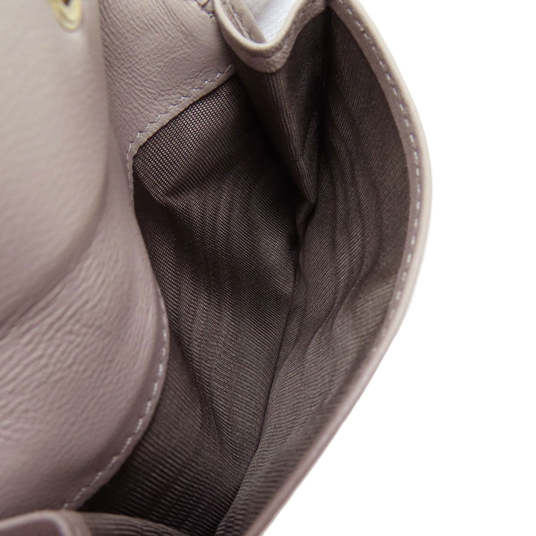 PRADA Bifold Wallet 1MV204 leather beige logoMetal