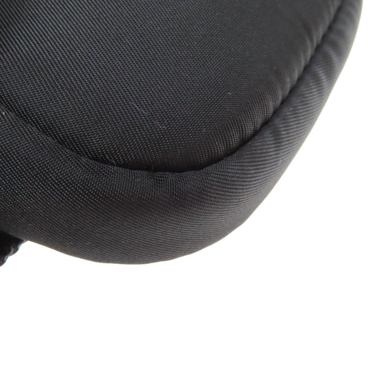 PRADA Hip bag Nylon black logoMetal Women Used Authentic