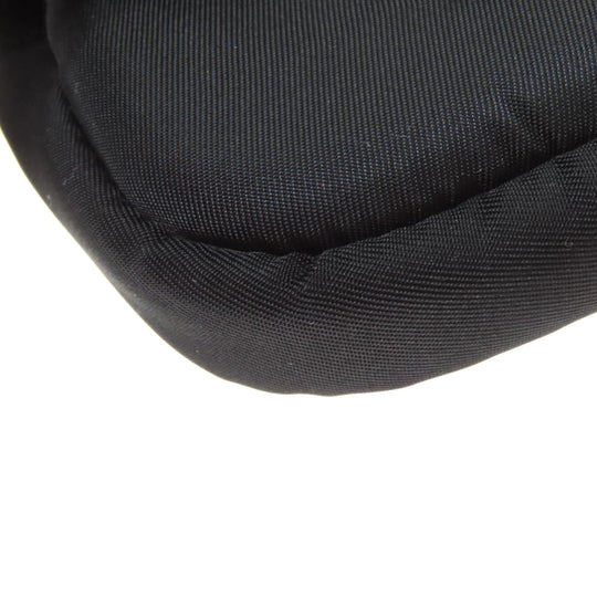 PRADA Hip bag Nylon black logoMetal Women Used Authentic