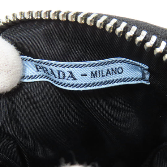 PRADA Hip bag Nylon black logoMetal Women Used Authentic