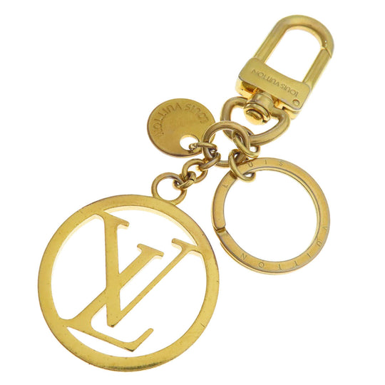 LOUIS VUITTON key ring M68000 metallic gold Circle bag charm