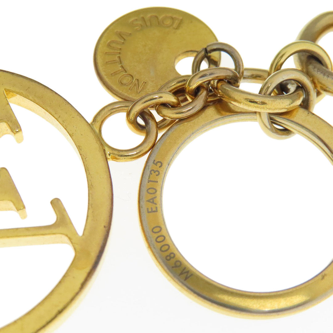 LOUIS VUITTON key ring M68000 metallic gold Circle bag charm