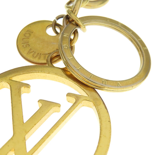LOUIS VUITTON key ring M68000 metallic gold Circle bag charm