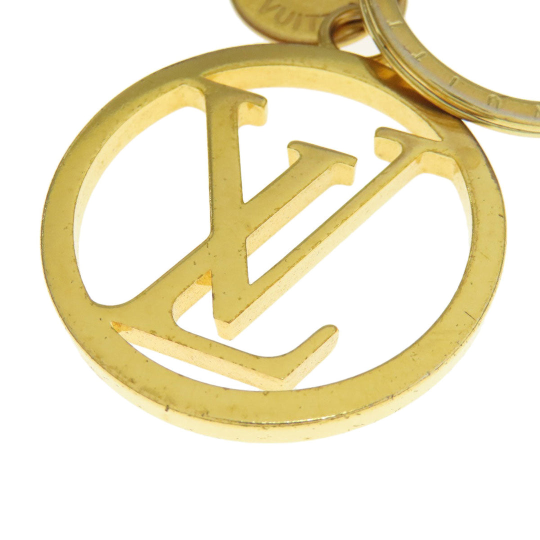 LOUIS VUITTON key ring M68000 metallic gold Circle bag charm