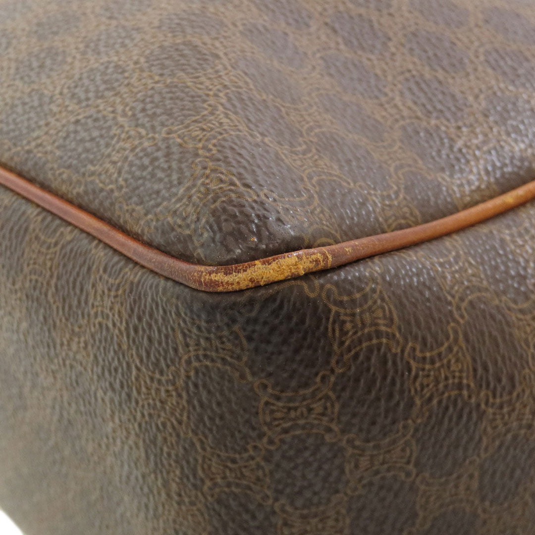 CELINE Tote Bag PVC Brown Macadam Women Used Authentic