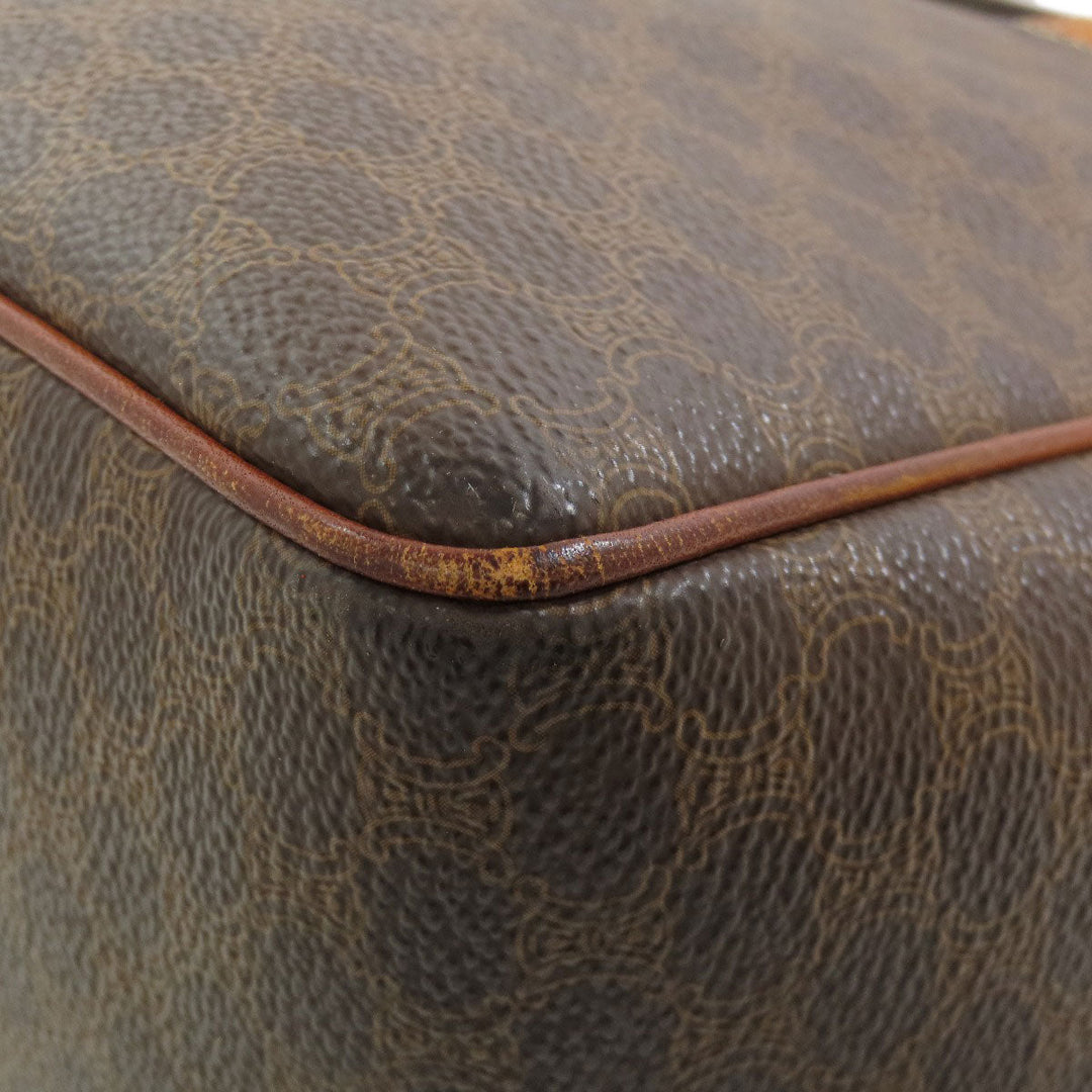 CELINE Tote Bag PVC Brown Macadam Women Used Authentic