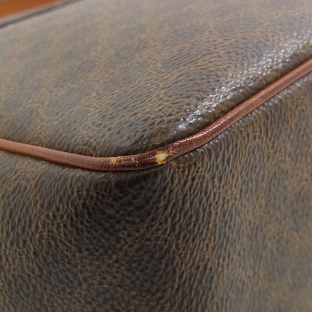 CELINE Tote Bag PVC Brown Macadam Women Used Authentic