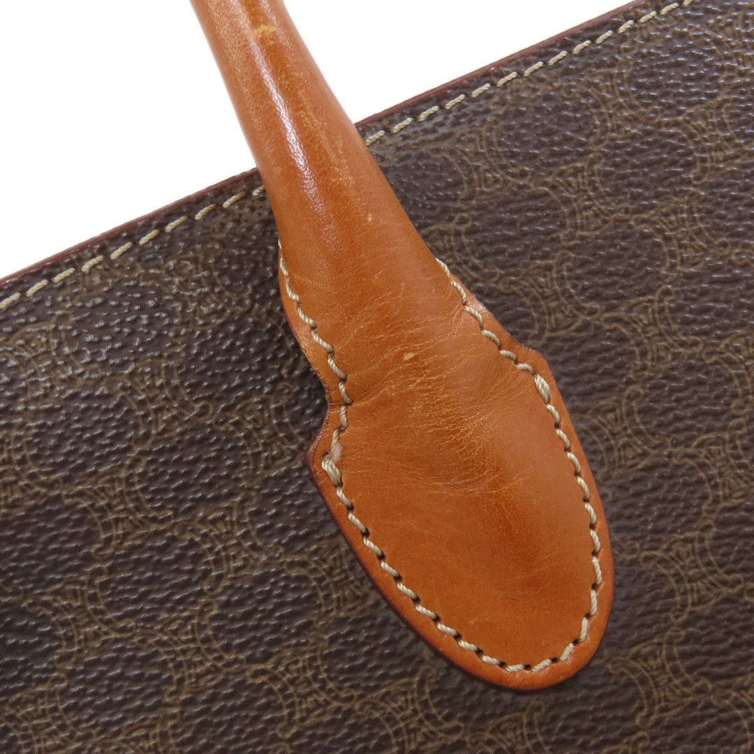 CELINE Handbag PVC Brown Macadam Women Used Authentic