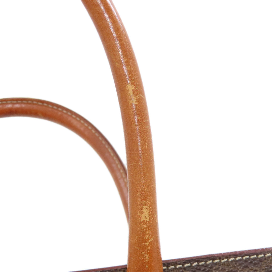 CELINE Handbag PVC Brown Macadam Women Used Authentic