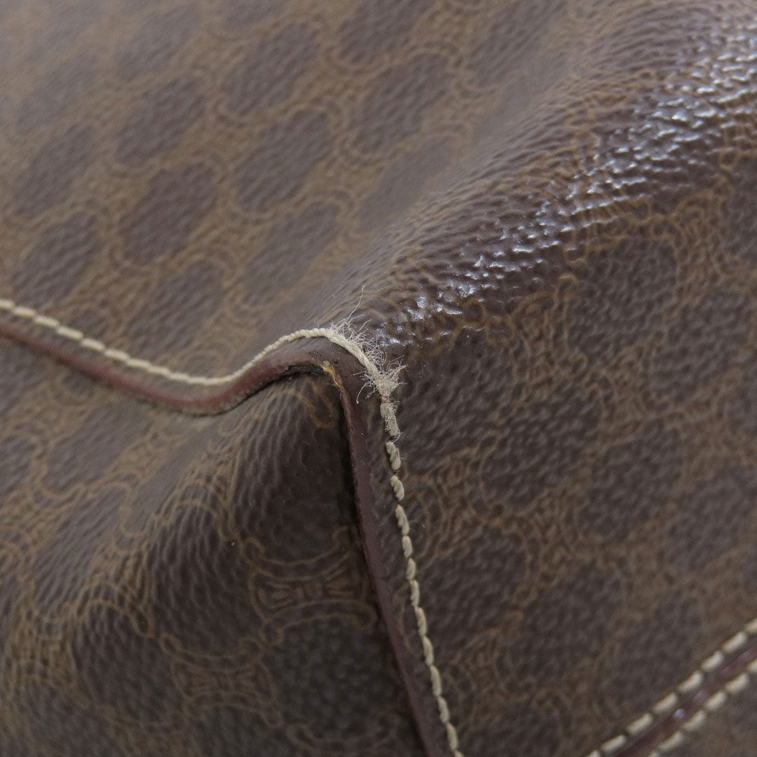 CELINE Handbag PVC Brown Macadam Women Used Authentic