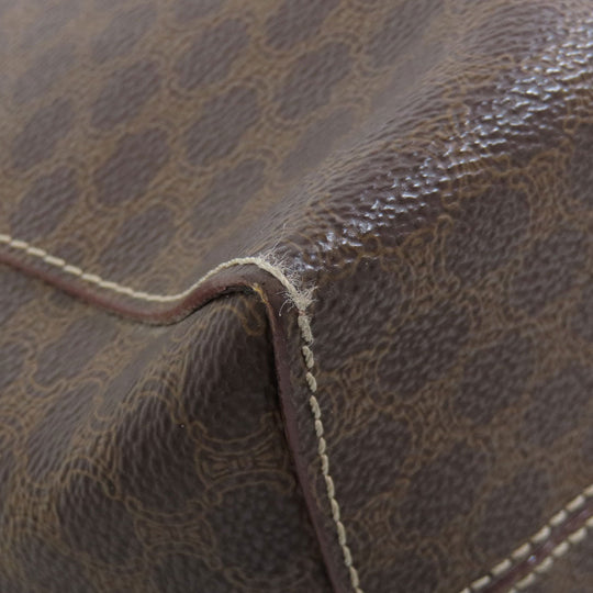 CELINE Handbag PVC Brown Macadam Women Used Authentic