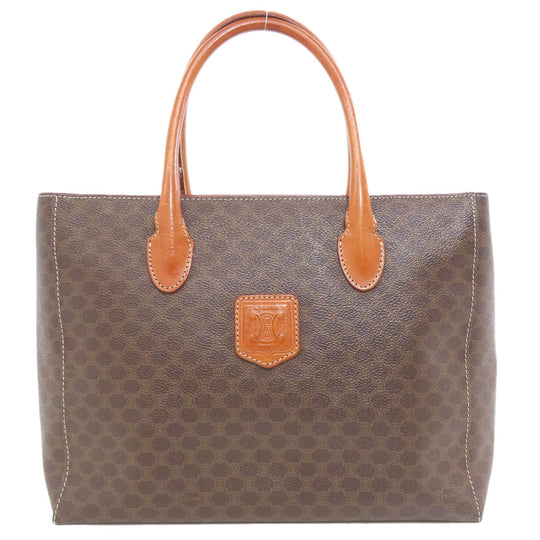 CELINE Handbag PVC Brown Macadam Women Used Authentic