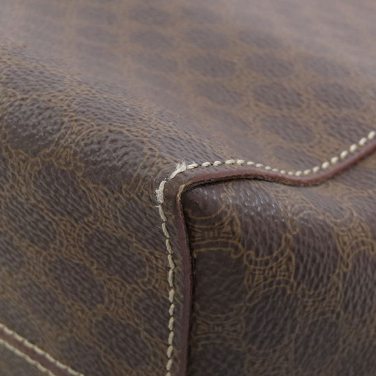 CELINE Handbag PVC Brown Macadam Women Used Authentic