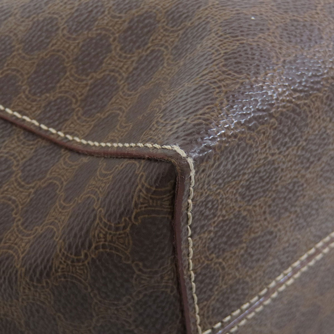 CELINE Handbag PVC Brown Macadam Women Used Authentic