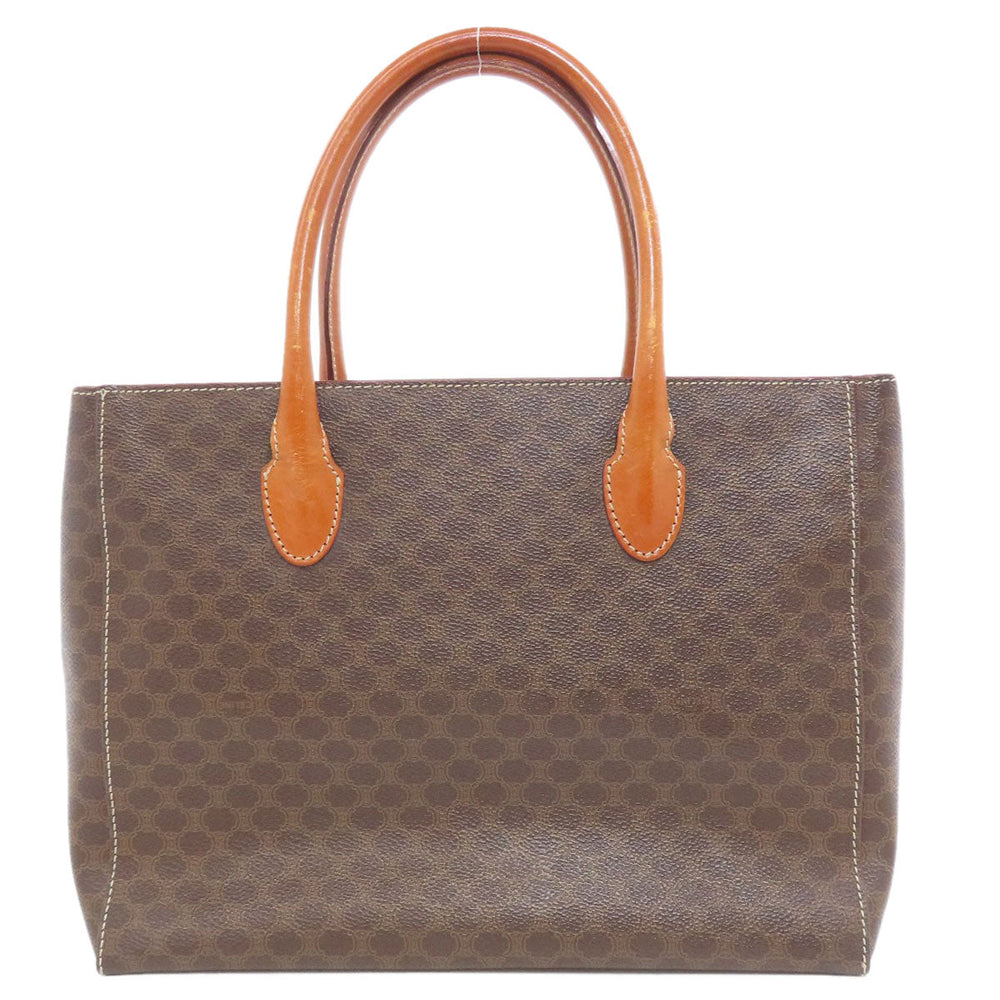 CELINE Handbag PVC Brown Macadam Women Used Authentic