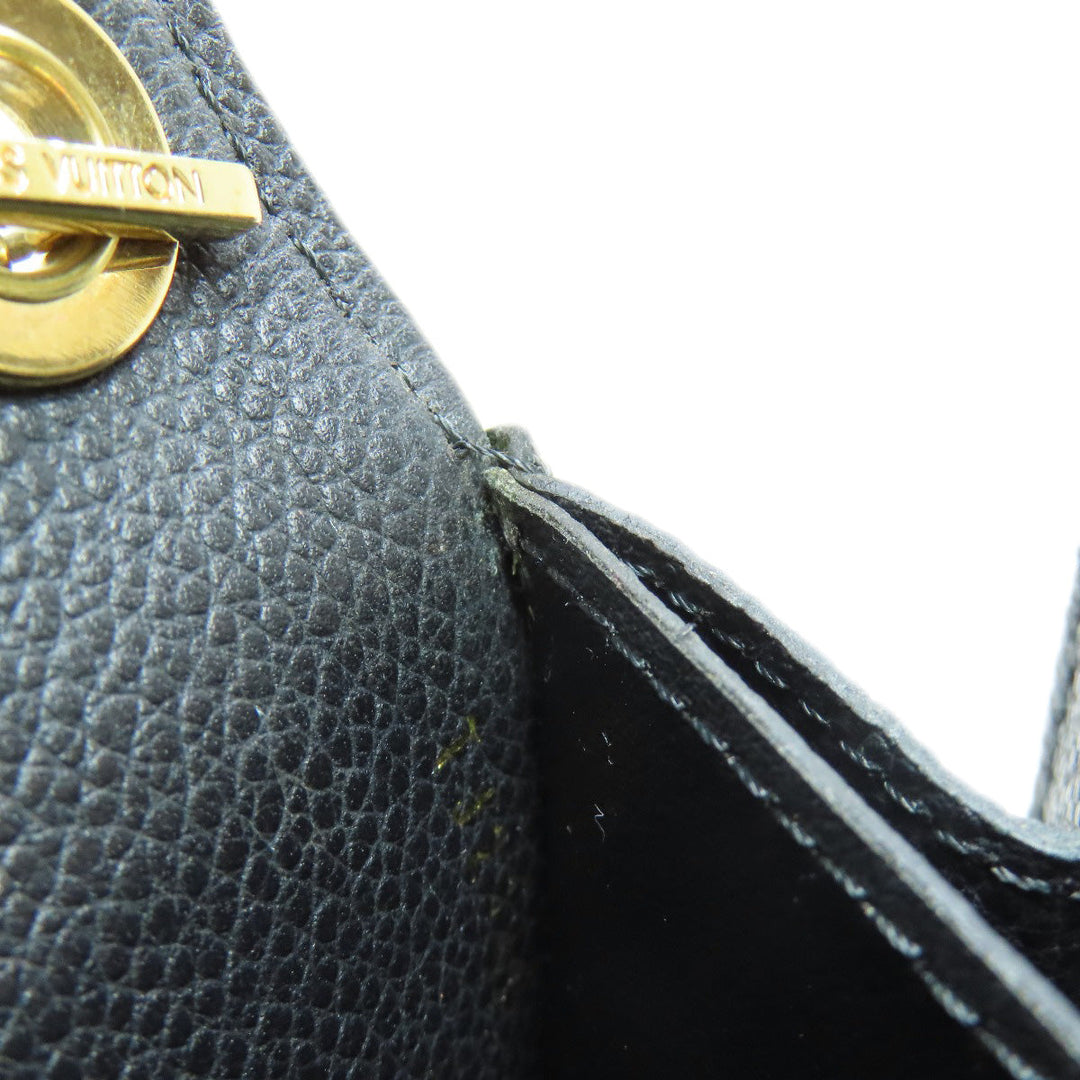 LOUIS VUITTON Long Wallet Purse M60638 Ann Platt black Pochette Saint Germain Women Used Authentic