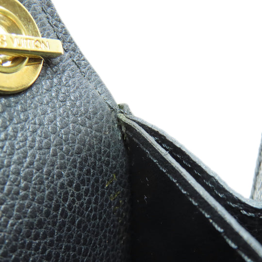 LOUIS VUITTON Long Wallet Purse M60638 Ann Platt black Pochette Saint Germain Women Used Authentic