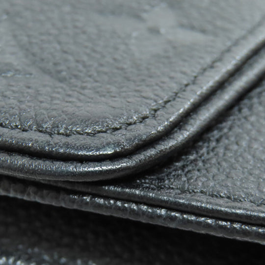 LOUIS VUITTON Long Wallet Purse M60638 Ann Platt black Pochette Saint Germain Women Used Authentic
