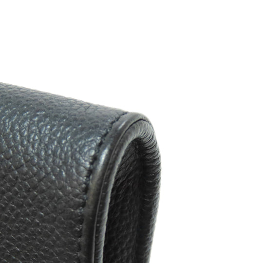 LOUIS VUITTON Long Wallet Purse M60638 Ann Platt black Pochette Saint Germain Women Used Authentic