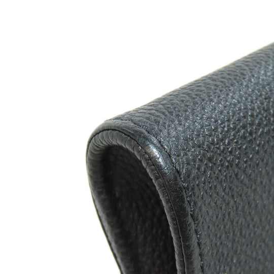 LOUIS VUITTON Long Wallet Purse M60638 Ann Platt black Pochette Saint Germain Women Used Authentic