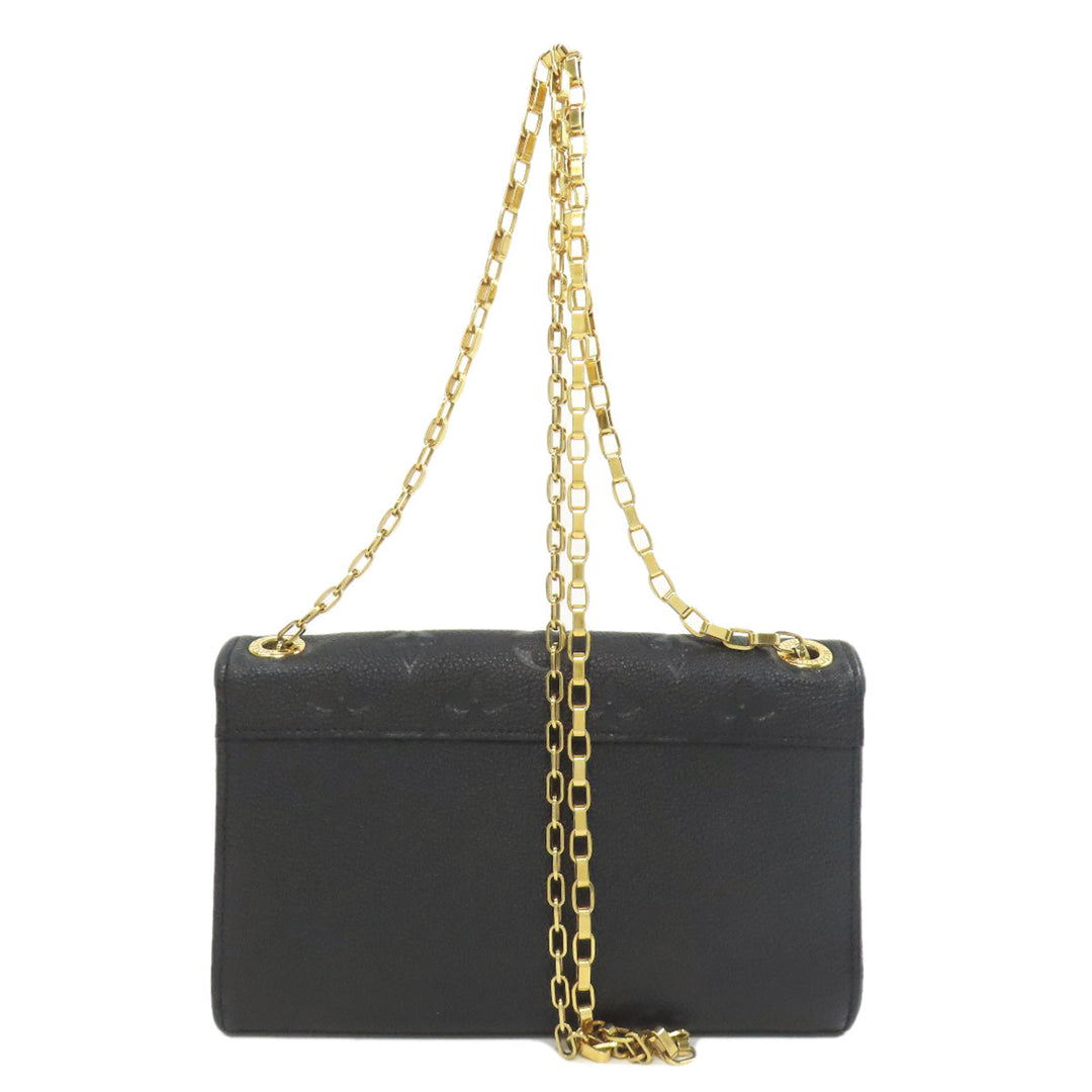 LOUIS VUITTON Long Wallet Purse M60638 Ann Platt black Pochette Saint Germain Women Used Authentic