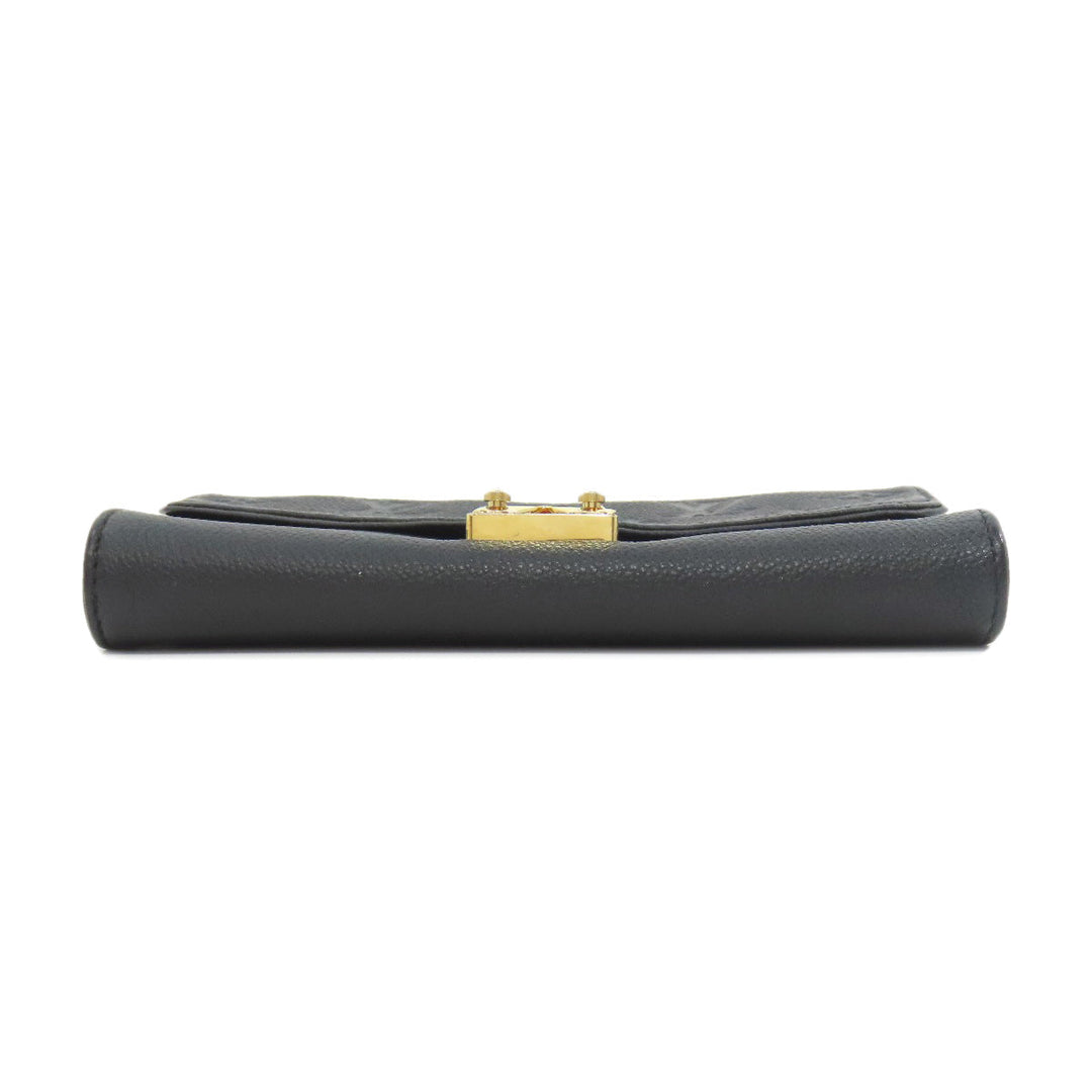 LOUIS VUITTON Long Wallet Purse M60638 Ann Platt black Pochette Saint Germain Women Used Authentic