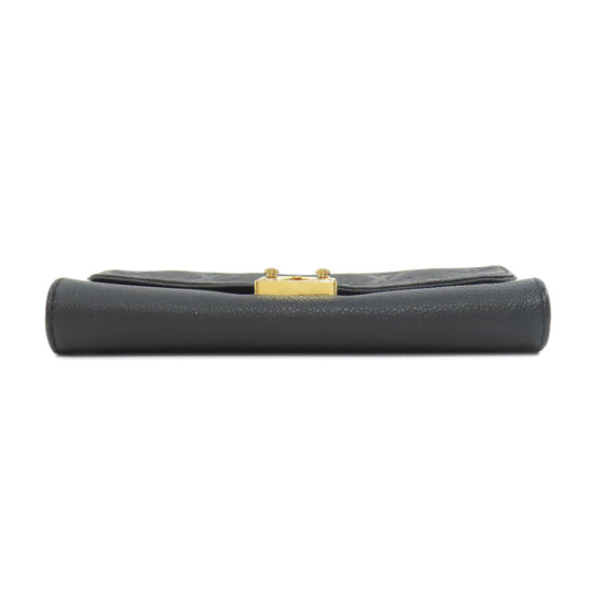 LOUIS VUITTON Long Wallet Purse M60638 Ann Platt black Pochette Saint Germain Women Used Authentic