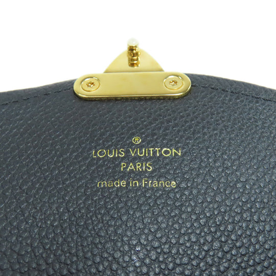 LOUIS VUITTON Long Wallet Purse M60638 Ann Platt black Pochette Saint Germain Women Used Authentic