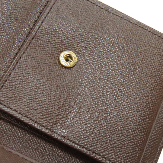 LOUIS VUITTON Bifold Wallet N61675 Damier canvas Brown Portefeuille�EMarco mens Used Authentic