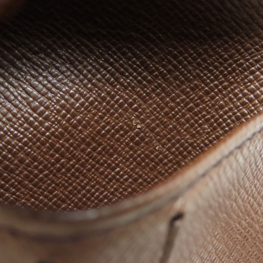 LOUIS VUITTON Bifold Wallet N61675 Damier canvas Brown Portefeuille�EMarco mens Used Authentic