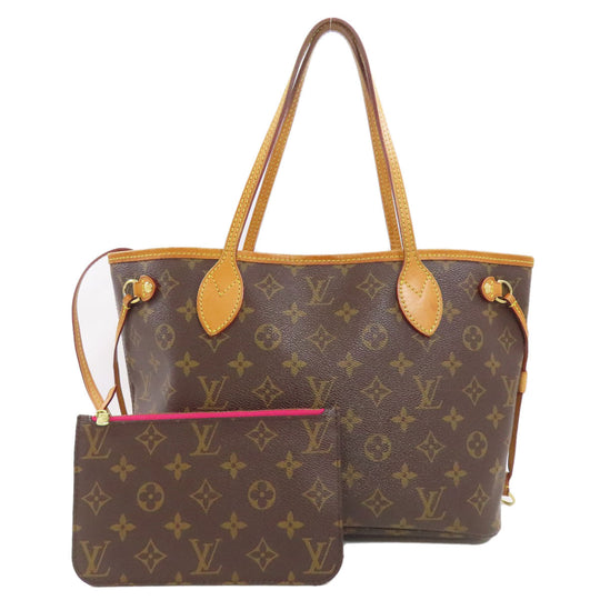 LOUIS VUITTON Tote Bag M41245 Monogram canvas Brown Never full PM Women Used Authentic