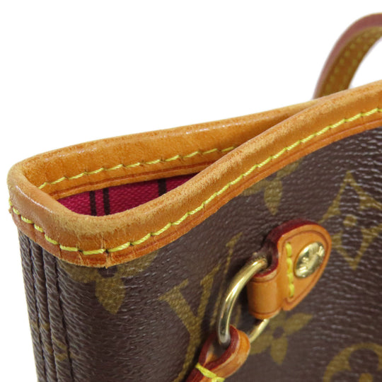 LOUIS VUITTON Tote Bag M41245 Monogram canvas Brown Never full PM Women Used Authentic