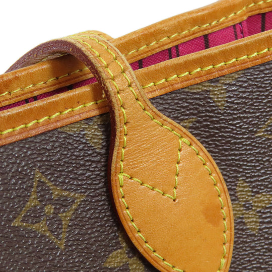 LOUIS VUITTON Tote Bag M41245 Monogram canvas Brown Never full PM Women Used Authentic
