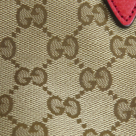 GUCCI Handbag 449241 canvas Red Outlet GG 2WAY Women Used Authentic