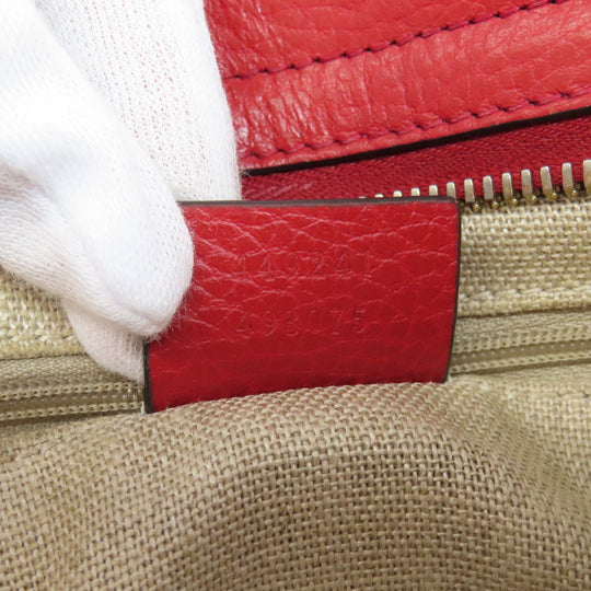 GUCCI Handbag 449241 canvas Red Outlet GG 2WAY Women Used Authentic