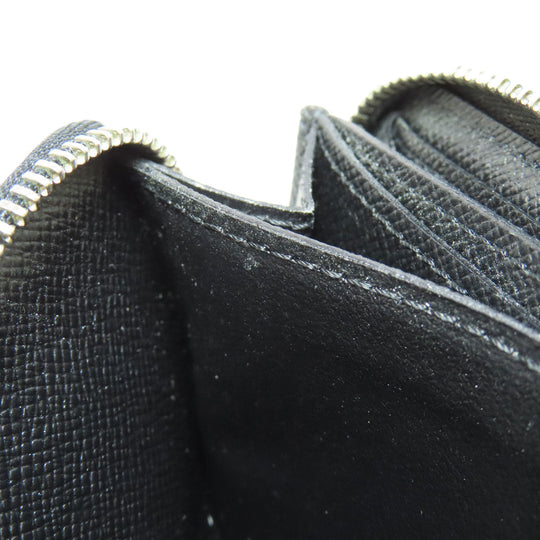 LOUIS VUITTON Coin case N63076 Damier canvas black Zippy coin purse mens(Unisex) Used Authentic