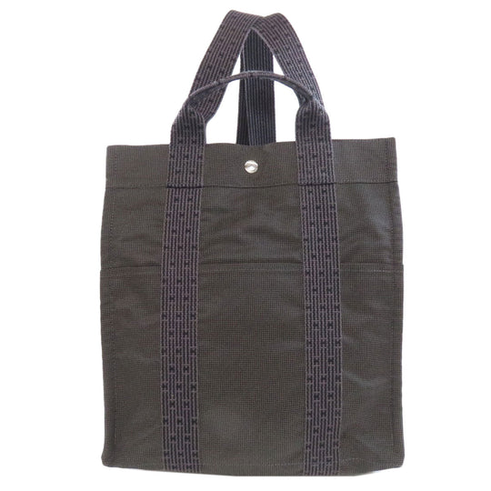 HERMES Backpack canvas gray Her LineMM Women Used Authentic