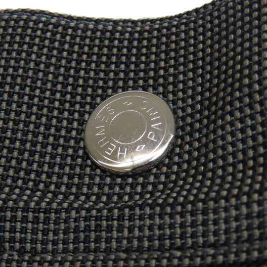 HERMES Backpack canvas gray Her LineMM Women Used Authentic