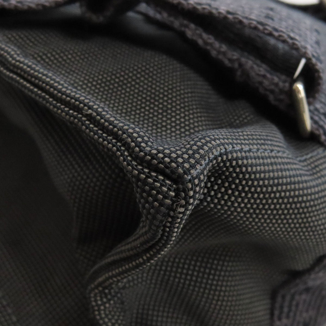 HERMES Backpack canvas gray Her LineMM Women Used Authentic