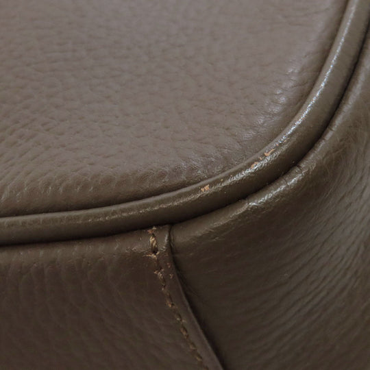 BURBERRY Shoulder Bag leather Brown logo Women Used Authentic